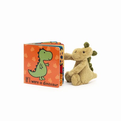 Jellycat If I Were A Dinosaur and Bashful Dino Small New Zealand | PXNUQ5319